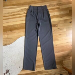 Showpo Lorcan Pants - High Waisted Tailored Pants in Charcoal